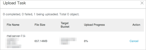 Upload tasks