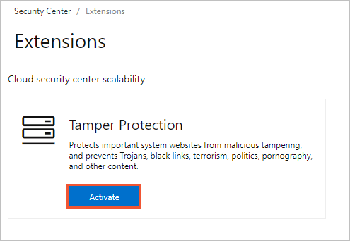 Enable tamper protection
