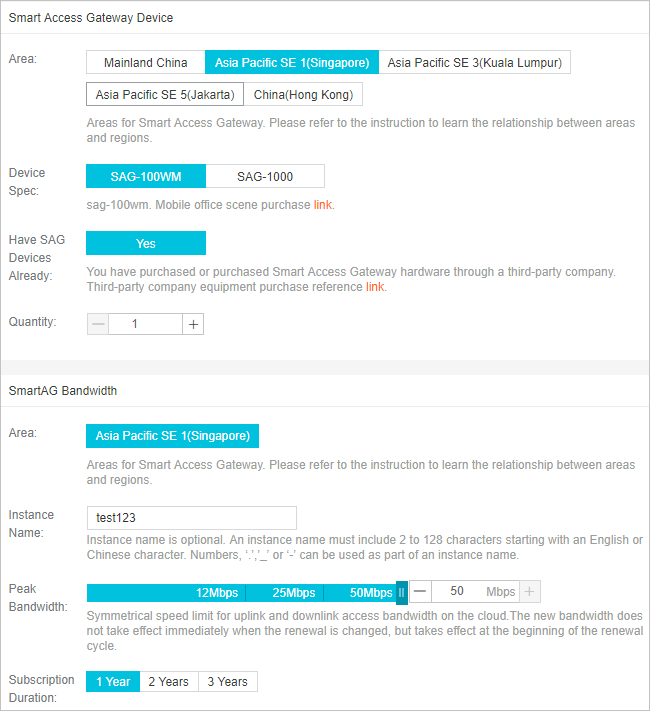 Purchase bandwidth