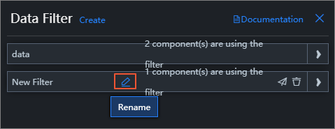 Rename a filter