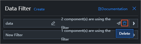 Delete a filter