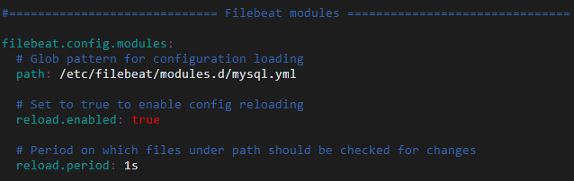 filebeats configuration