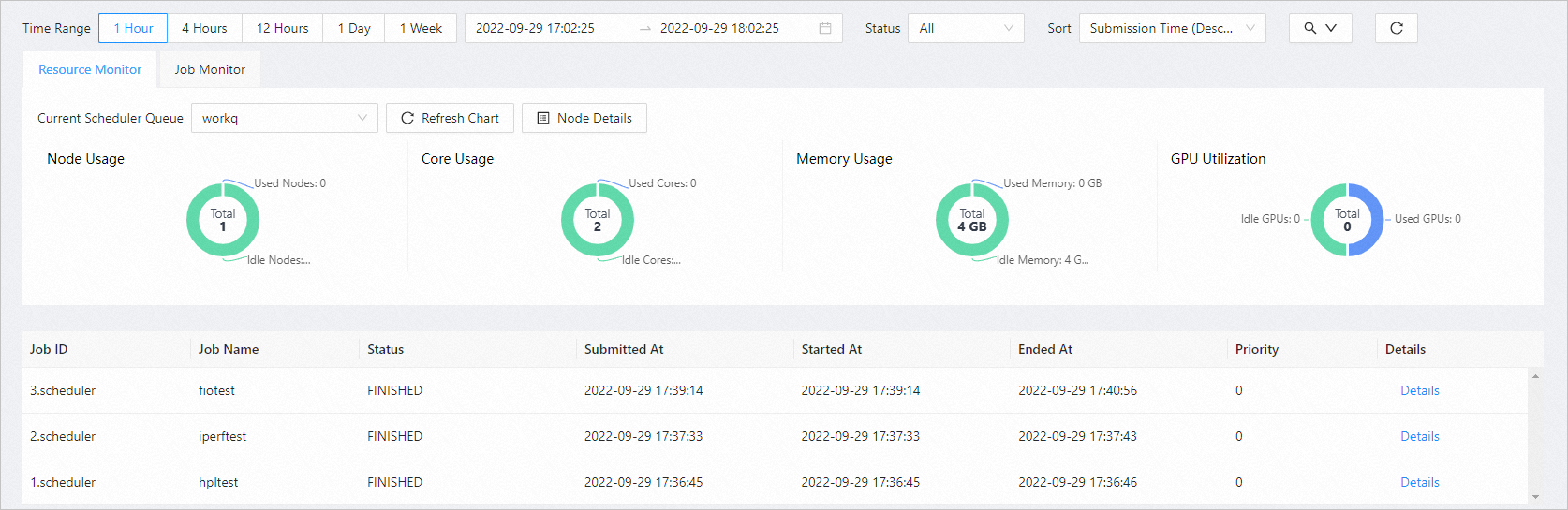 Query jobs in the client