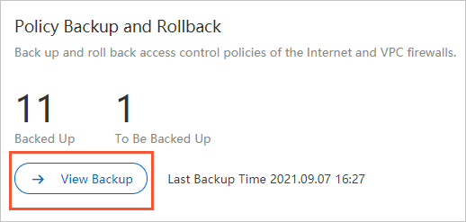 Backup and rollback