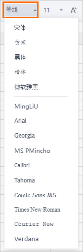 字体