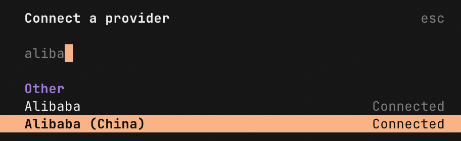 Provider selection