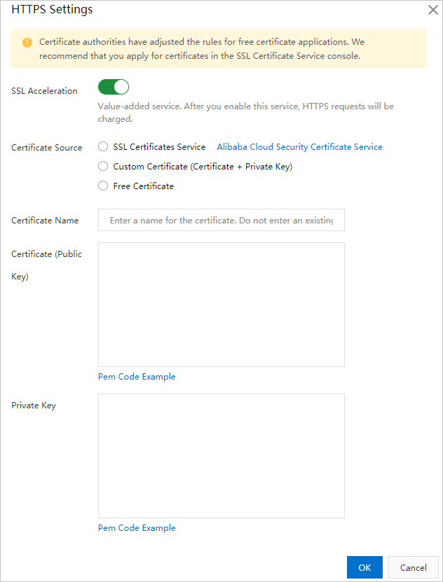 HTTPS certificate
