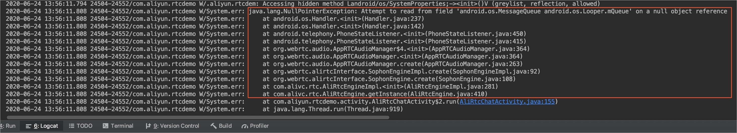 SDK not initialized