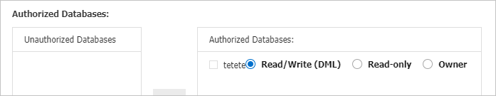 Authorized Database