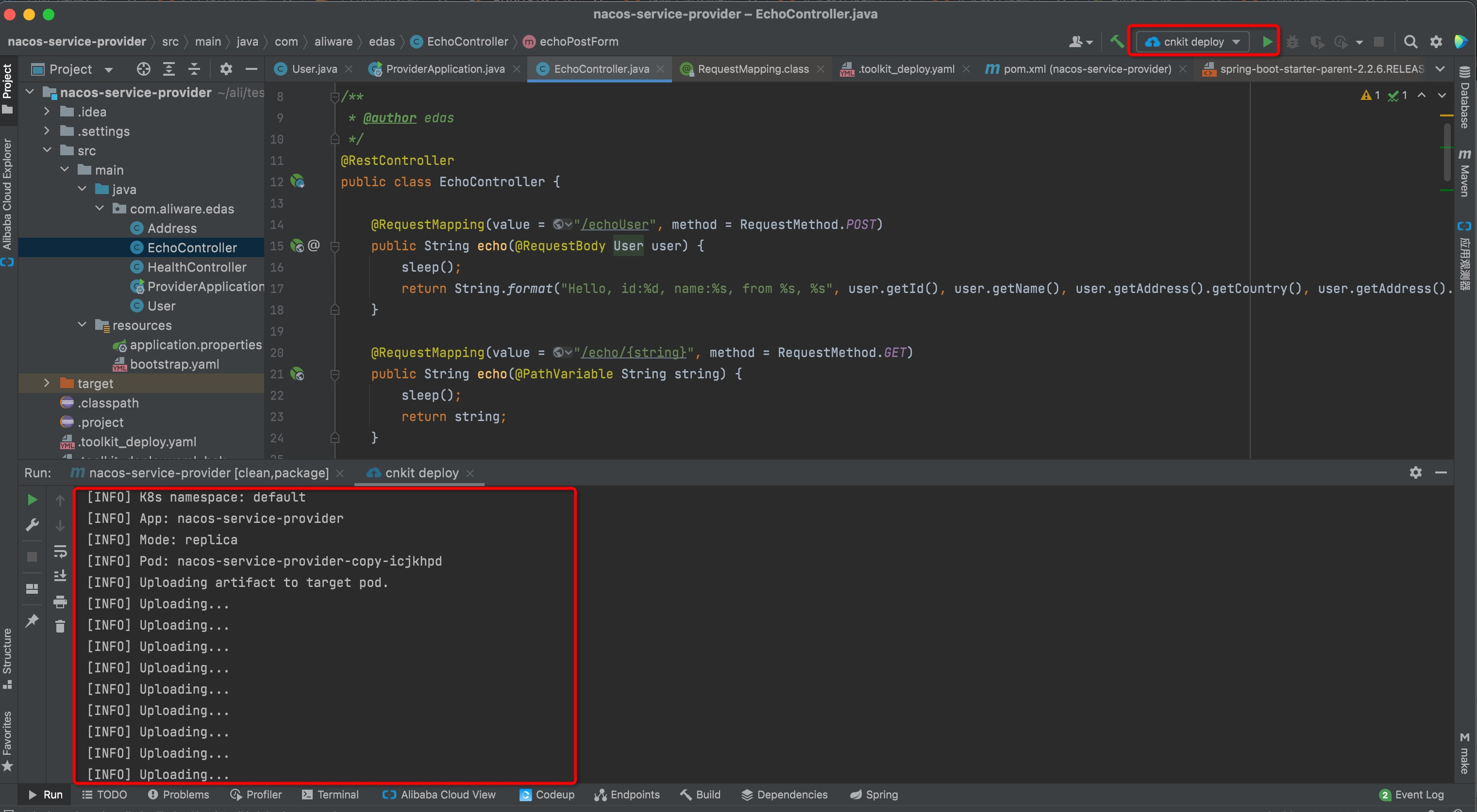 Deploy an application in IntelliJ IDEA 2