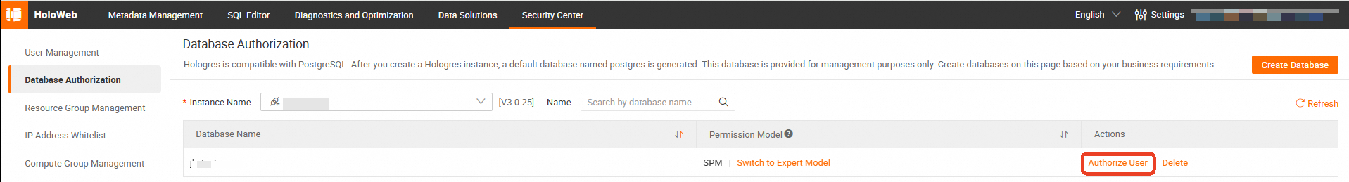 Authorize User