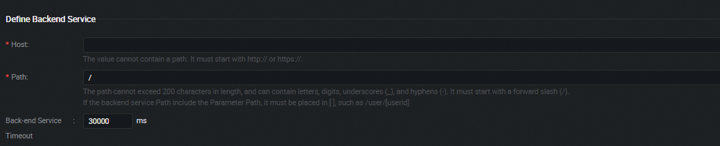 Backend Service Definition