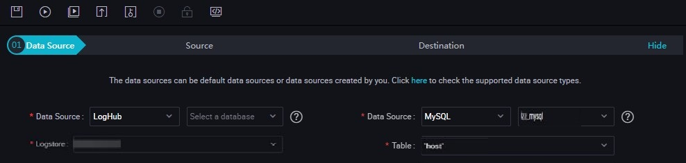 Configure data sources