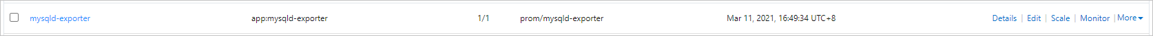mysqld-exporter application