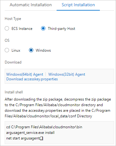 Windows host
