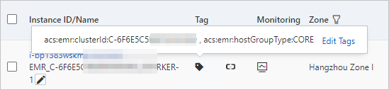 View system tags