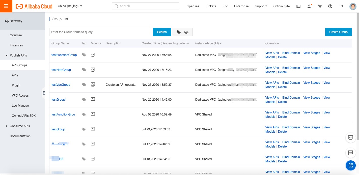 Manage groups