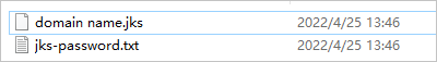 Certificate files