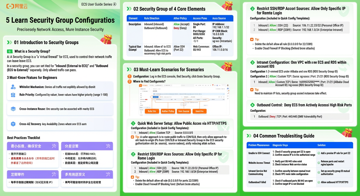 Overview of security group configuration