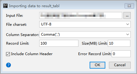 Import data