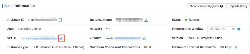 Change the VPC of an instance