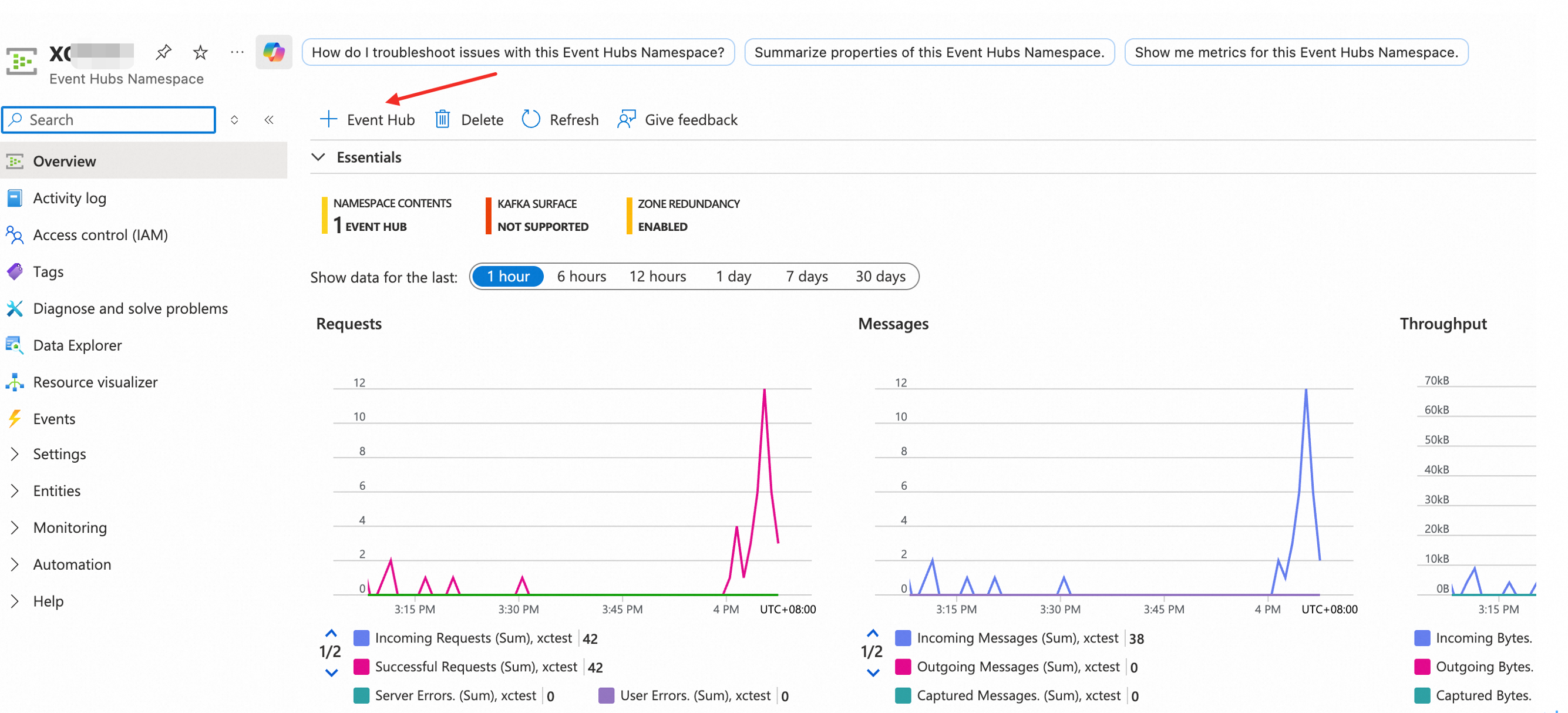 Event Hubs service