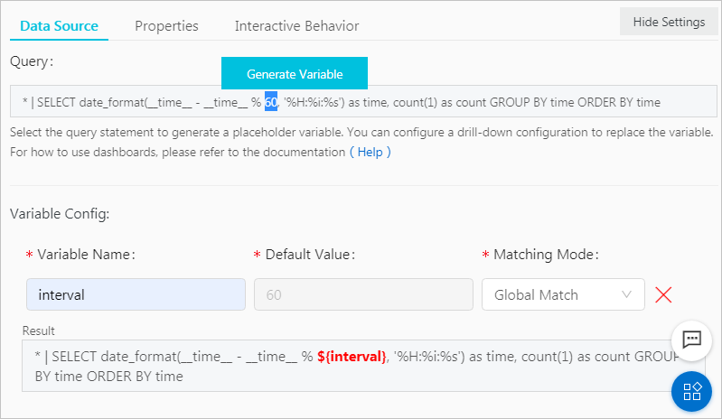 Generate Variable