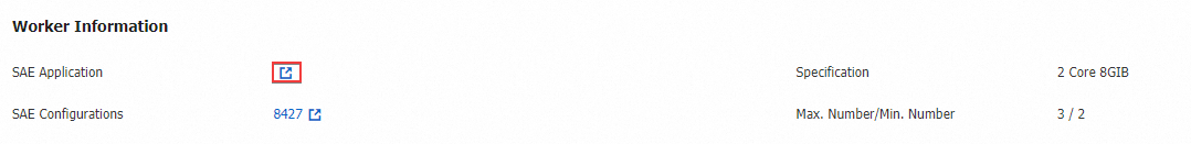 Worker Information section with SAE Application link