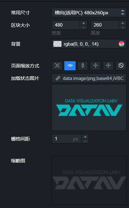 区块配置面板