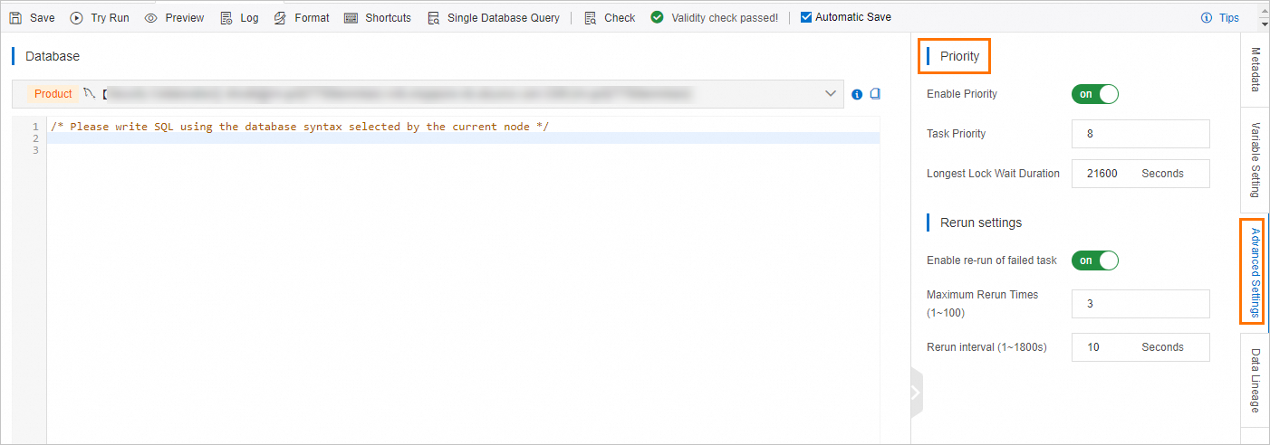 How do I configure task priority and task rerun? - Data Management ...