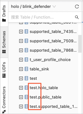 Table name