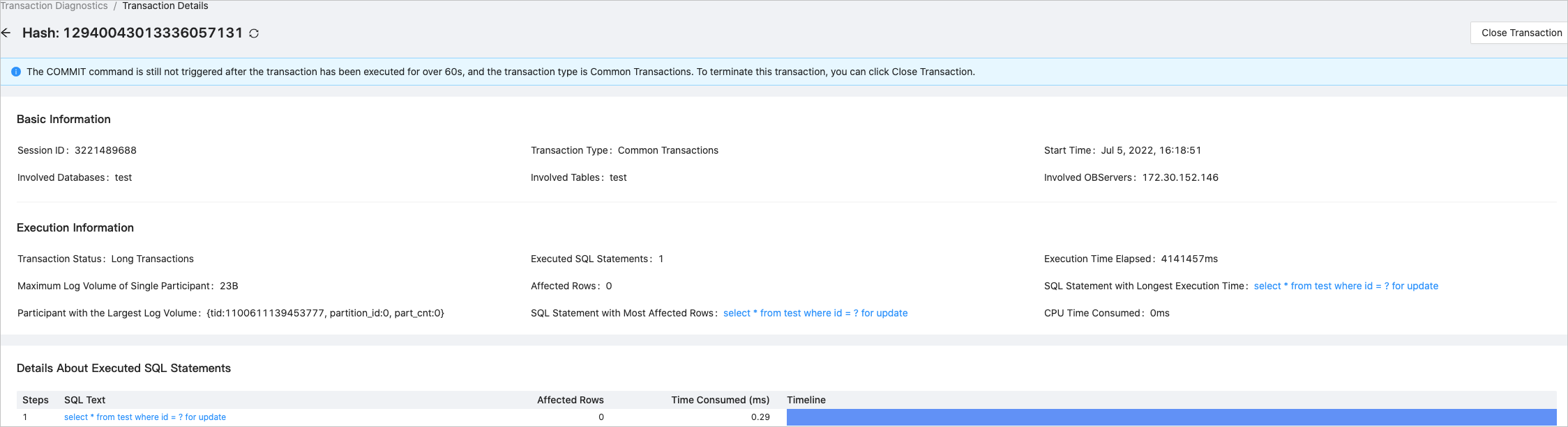 Transaction Details