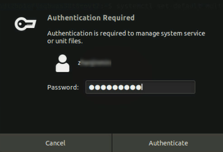 Password used for authentication