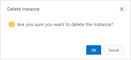 Delete an instance