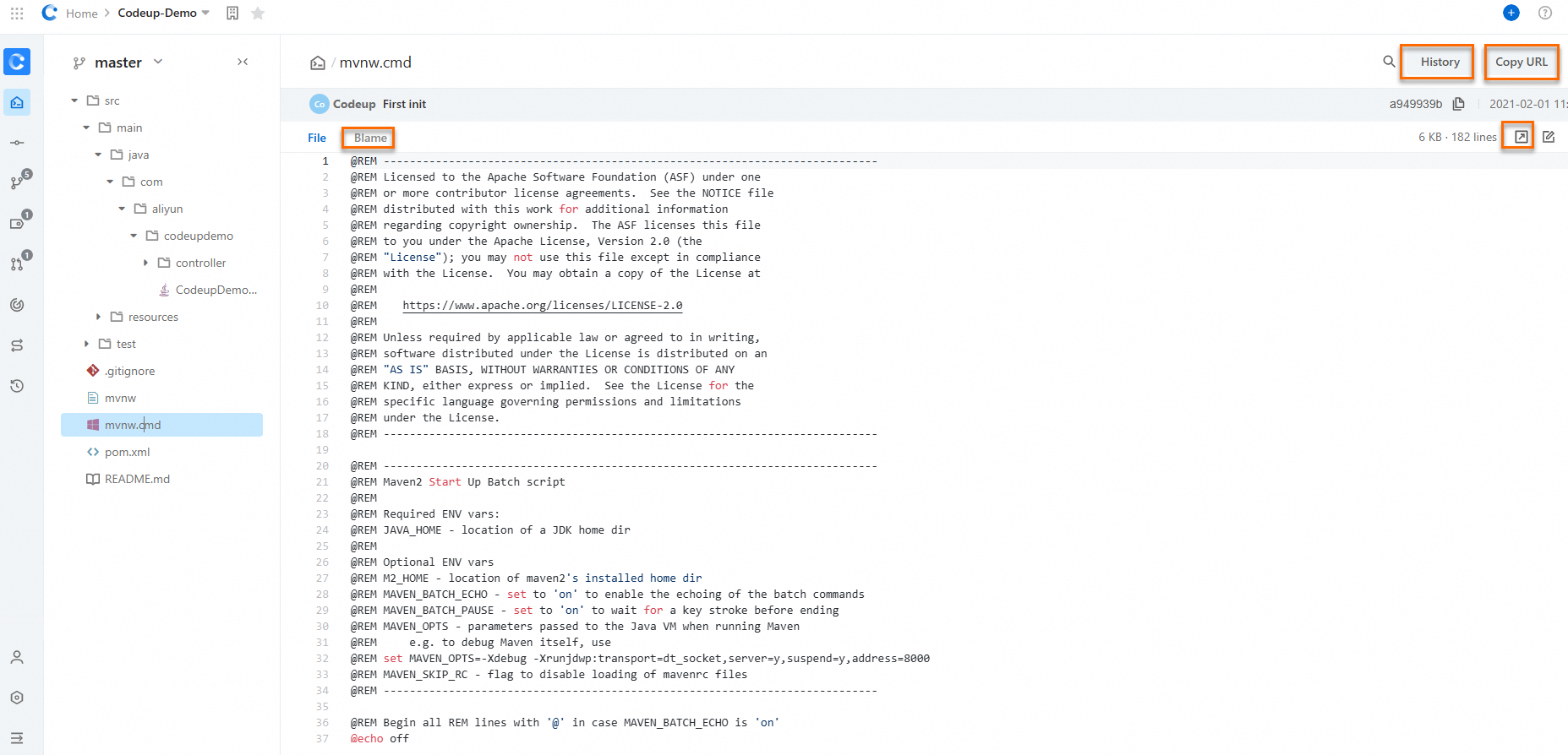 File operations toolbar