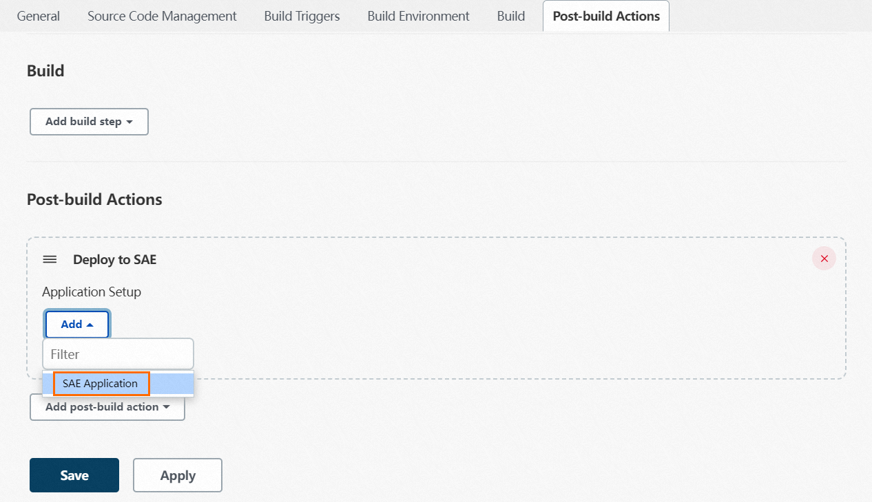 sc_select_SAE_application_from_Application_Setup