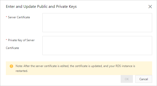 Enable a custom certificate