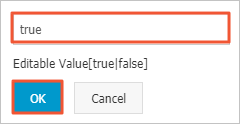 Modify the values of database parameters