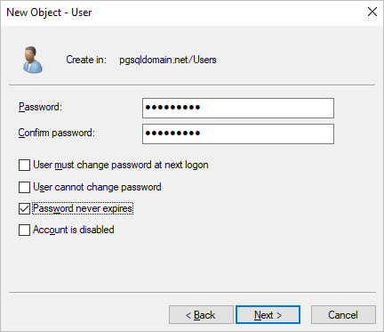 Set a password