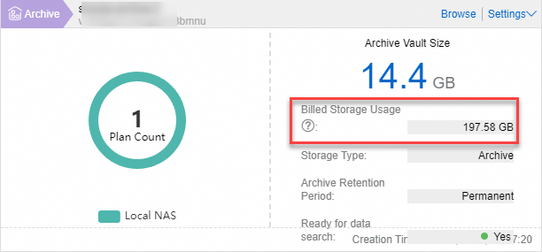 Total storage vault usage - Cloud Backup - Alibaba Cloud Documentation ...