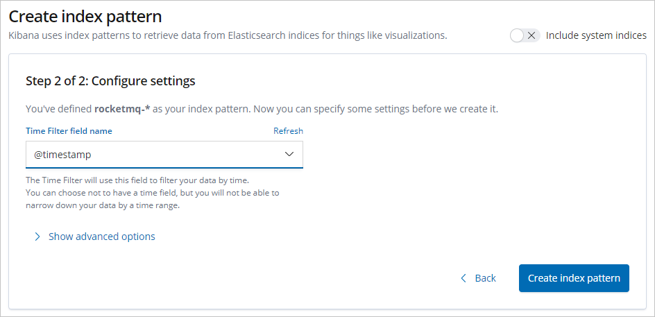 Configure setting