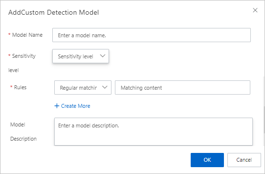 Create a custom detection model