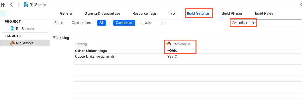 Add the -Objc linking option