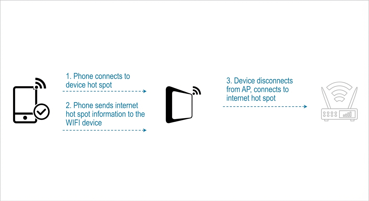 Device hot spot provisioning