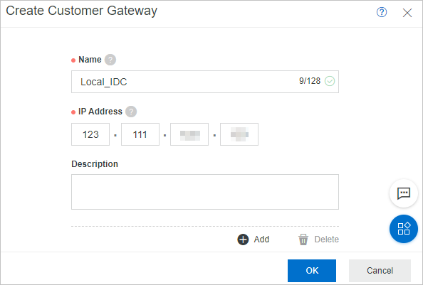Create a customer gateway