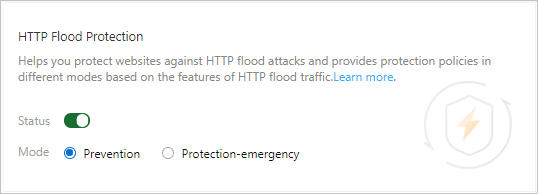 HTTP flood protection