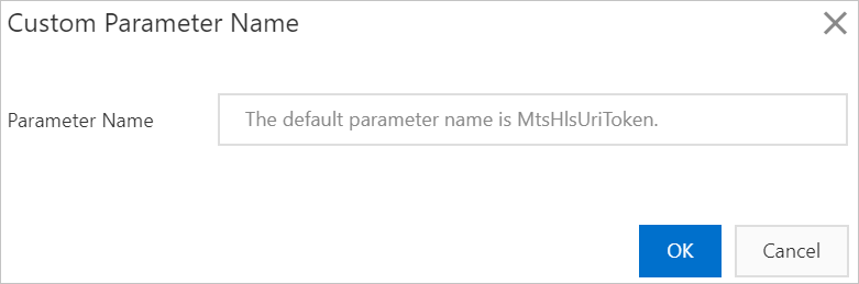 Set the parameter name
