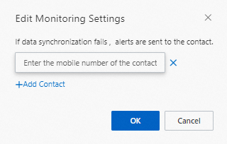 Alert rule for the Synchronization Status metric