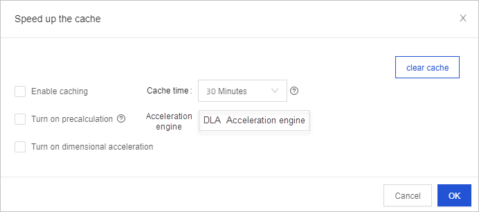 Acceleration and cache