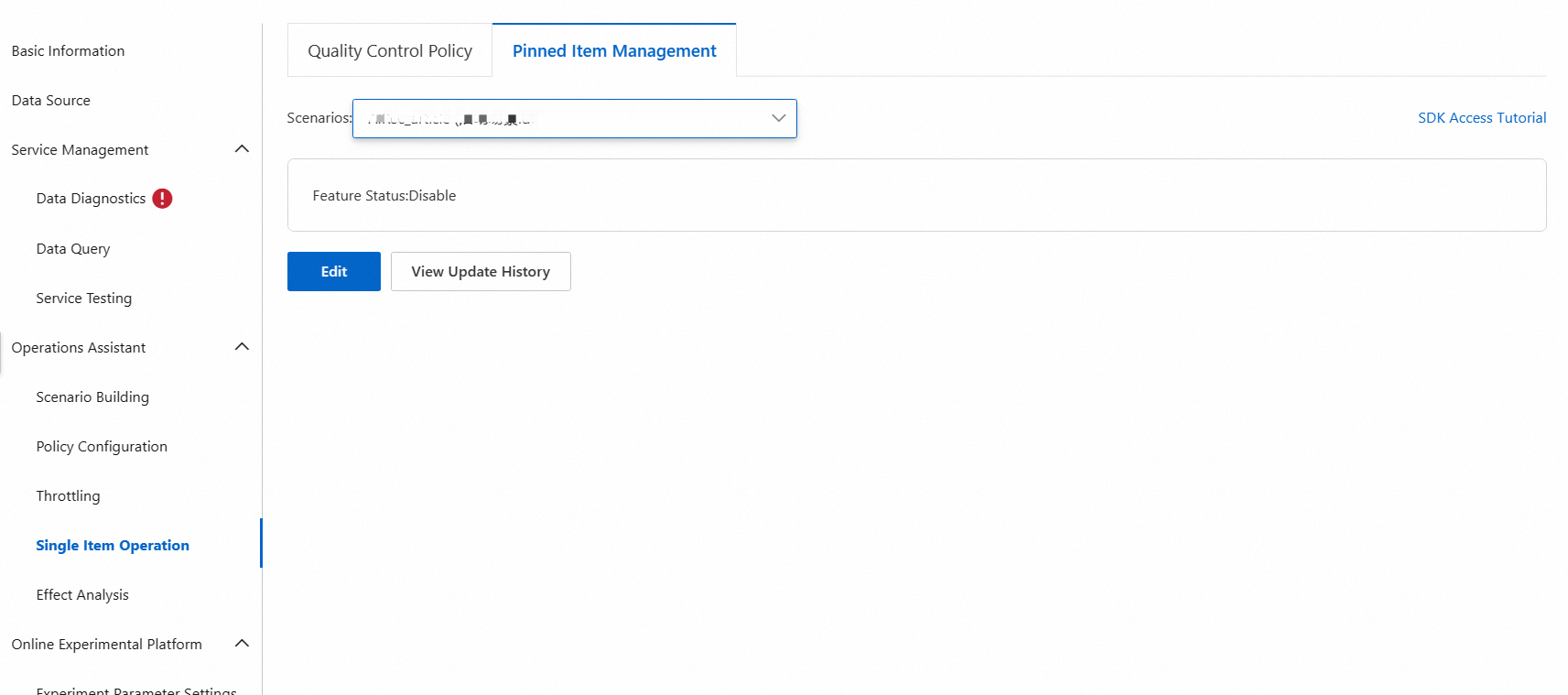 Manage pinned items Alibaba Cloud Documentation Center